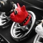 Red Painted Bulldog Car Air Freshener - Image 3
