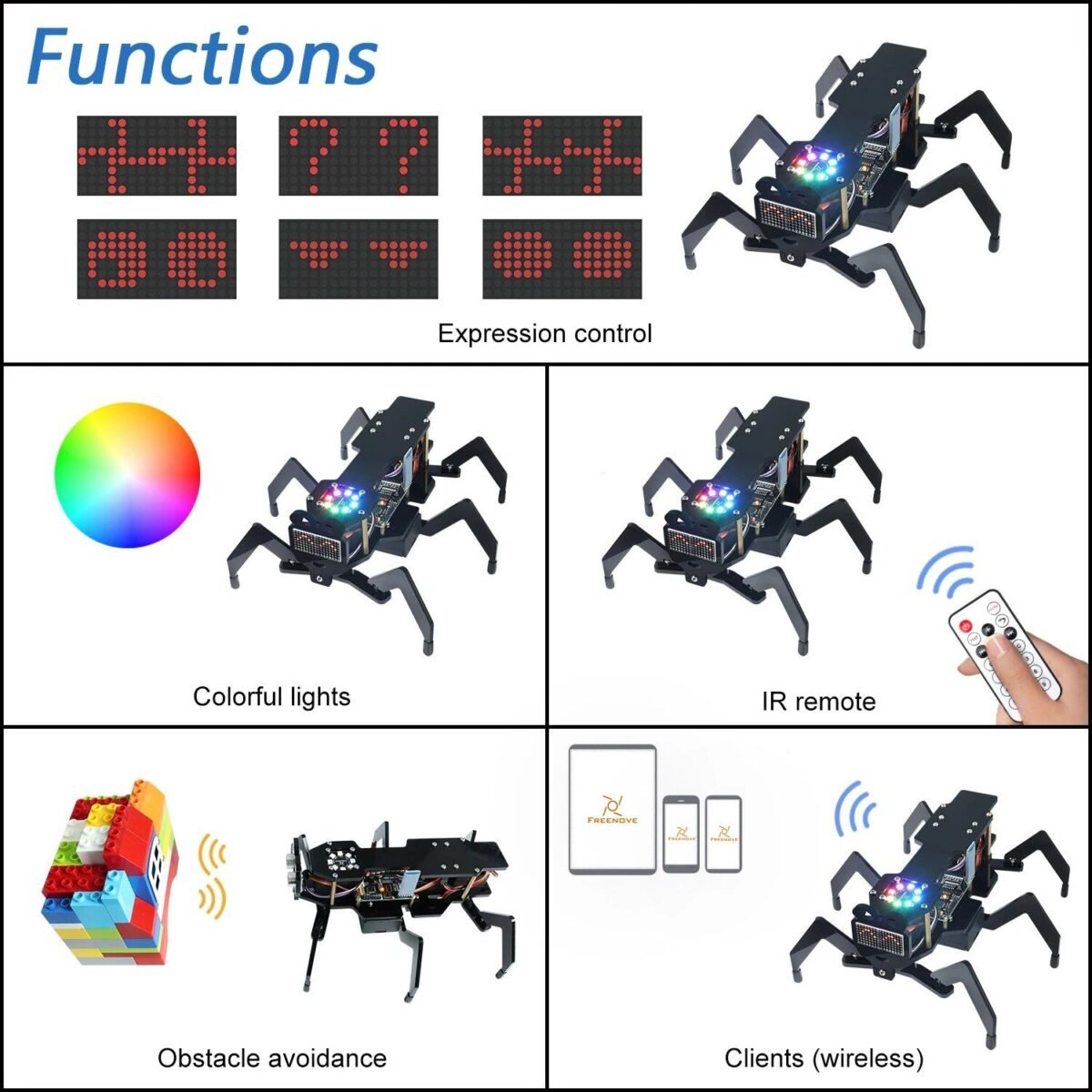 Freenove Robot Ant Kit for Arduino - STEM Learning & Fun - Image 5