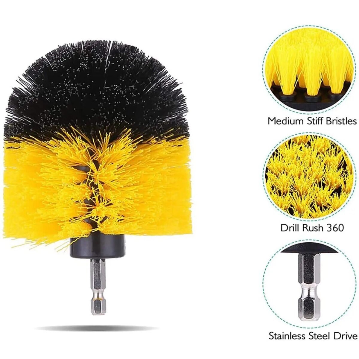 7-Piece Power Scrubber Drill Brush Set for All-Purpose Cleaning - Image 4