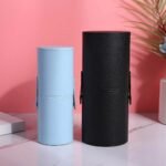 Elegant PU Leather Makeup Brush Holder - Perfect for Travel and Home Organization - Image 4