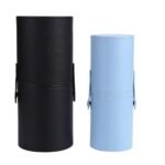 Elegant PU Leather Makeup Brush Holder - Perfect for Travel and Home Organization - Image 2
