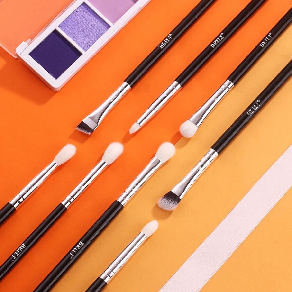 Professional Eye Makeup Brush Set - Natural & Synthetic Bristles - Image 6