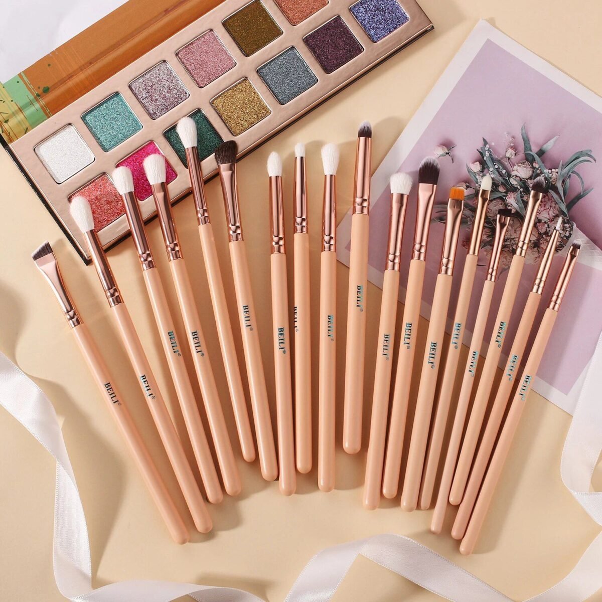 Premium Pink Makeup Brush Set: High-Quality Tools for Flawless Beauty - Image 3