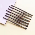 Professional 7-Piece Makeup Brush Set - Natural & Synthetic Hair Blending and Shader Brushes - Image 4