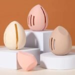 Compact Silicone Makeup Sponge Holder - Dustproof and Breathable Beauty Blender Case - Image 2