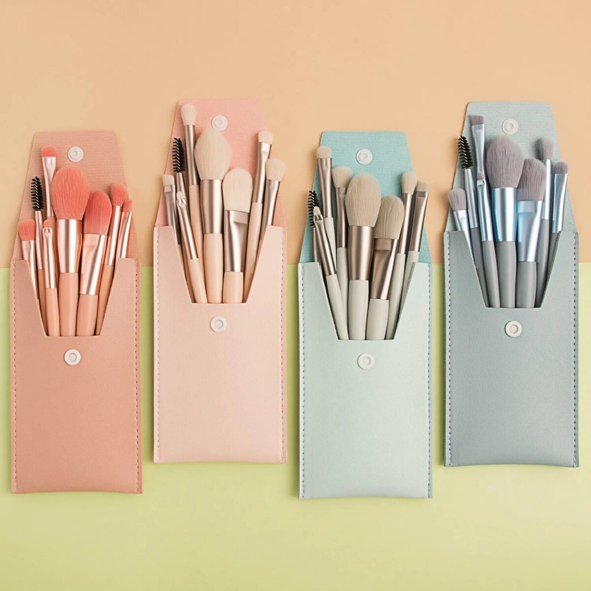 8-Piece Mini Travel Makeup Brush Set: Essential for Every Beauty On-The-Go - Image 2
