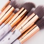 White Marble Makeup Brush Set - Image 4