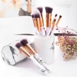 White Marble Makeup Brush Set - Image 5
