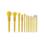 Yellow Makeup Brush Set 12pcs - Image 2