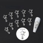 Galactic Charms: 3D Nail Art Rhinestones in Celestial Designs - Image 2