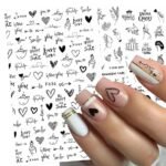 Elegant Abstract Nail Art Stickers - Image 2