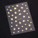 3D Autumn Nail Art Stickers - Gold Leaf, Cotton Flowers, & Geometric Designs - Image 5