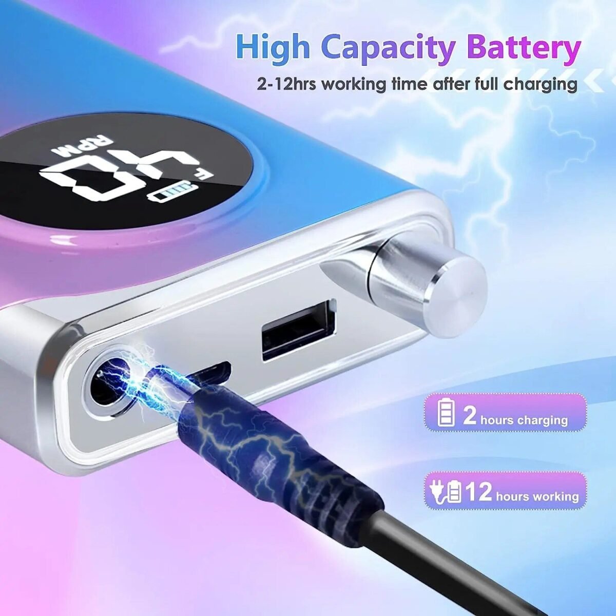 35000/40000RPM Electric Nail Drill Machine - Image 7