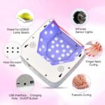 Heart-Themed 72W Wireless UV LED Nail Dryer with Touch Screen - Image 5