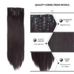 22-Inch Clip-On Synthetic Hair Extensions – Ombre, Curly, and Straight Styles with Heat-Resistant Fibers - Image 3
