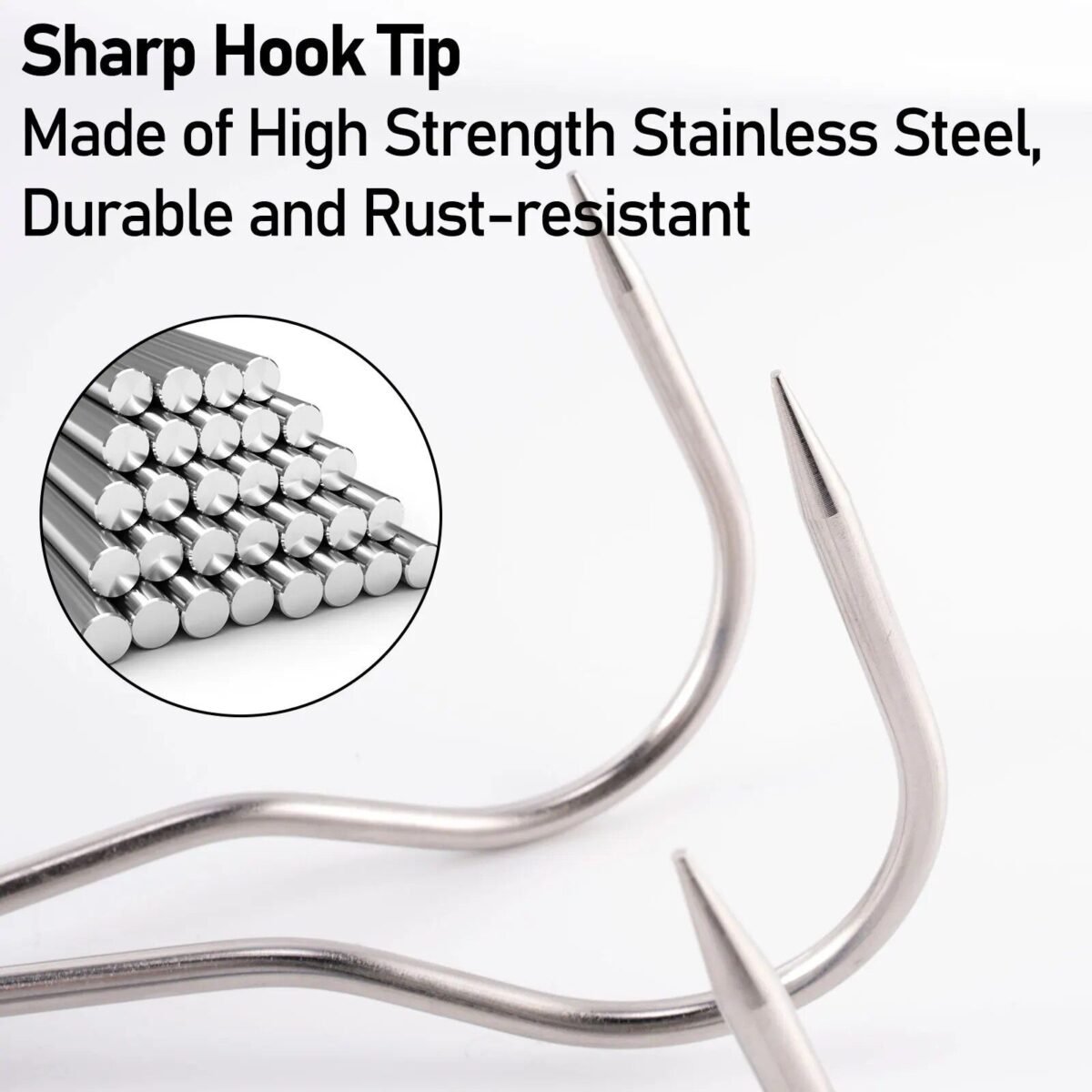 Stainless Steel Fishing Gaff Hook - 8mm Screw, Multi-Use for Fresh & Saltwater Angling - Image 6