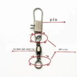 100-Pack Multipurpose Steel Alloy Fishing Swivels with Snap Fastlock - Image 5