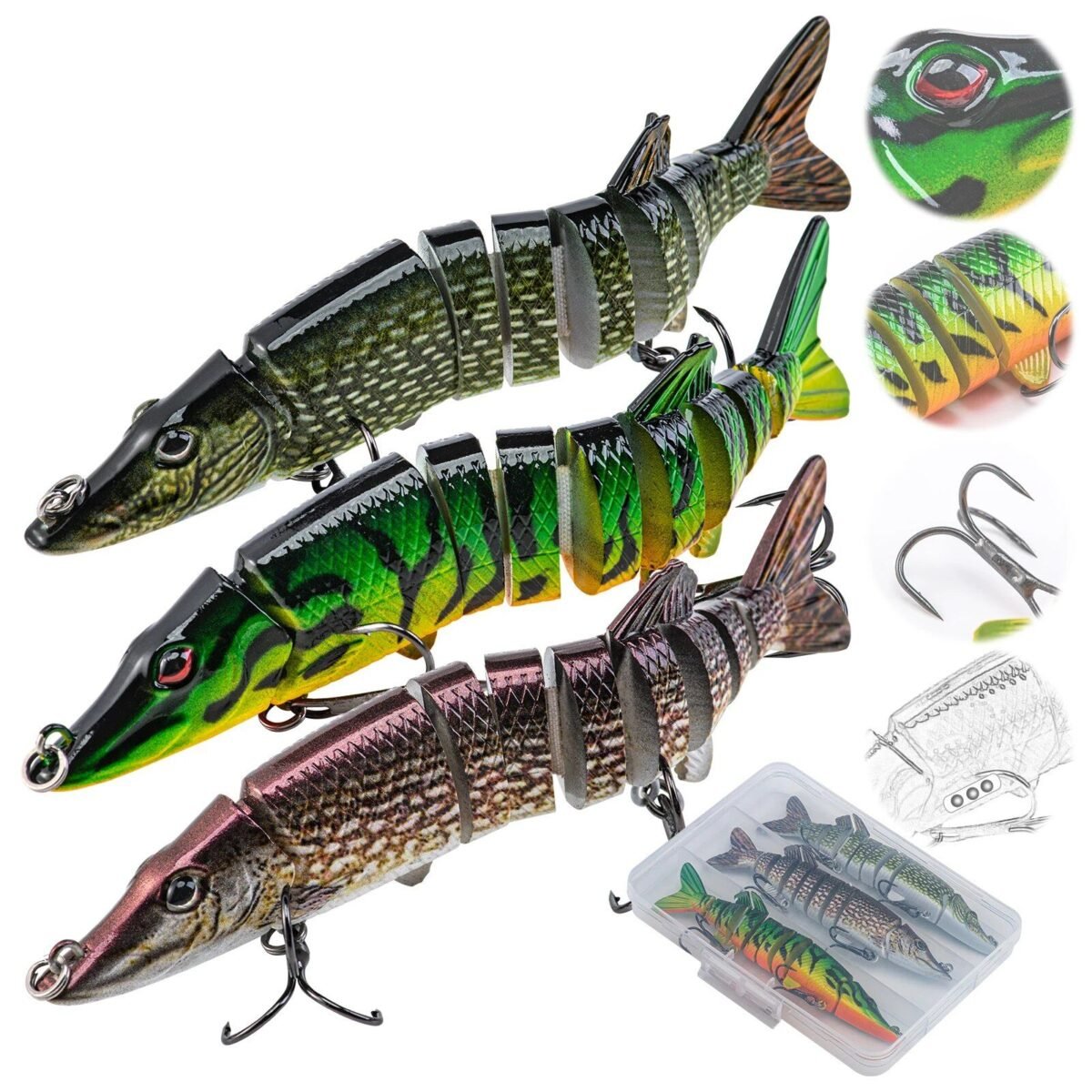 Ultimate 3-Piece Swimbait Crankbait Set - Image 2