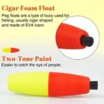 Versatile 50Pcs Fishing Peg Floats - Image 4