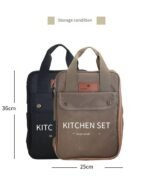 Stainless Steel 8-Piece Camping Kitchenware Set with Cutlery and Storage Kit - Image 8