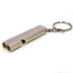 High-Decibel Twin-Tube Aluminum Alloy Outdoor Survival Whistle - Image 6