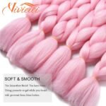 24 Inch Ombre Jumbo Braiding Hair - Synthetic, Colorful Hair Extensions for DIY Braids - Image 5
