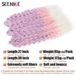 Ariel Curl Water Wave Crochet Hair Extensions - Multi-Color Ombre Afro Curls - Image 7