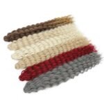 Ariel Curl Water Wave Crochet Hair Extensions - Multi-Color Ombre Afro Curls