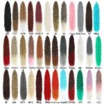 Ariel Curl Water Wave Crochet Hair Extensions - Multi-Color Ombre Afro Curls - Image 4
