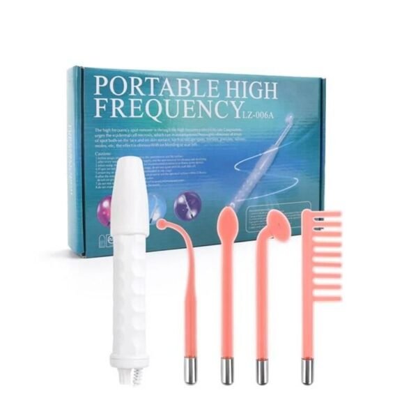 Portable High-Frequency Skin Therapy Wand: Acne & Wrinkle Reducer