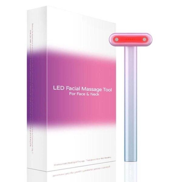 LED Microcurrent Eye & Face Massager with Heat Vibration