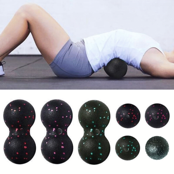 High Density EPP Lacrosse Myofascia Peanut Massage Ball – Relieve Pain, Enhance Yoga & Fitness Workouts