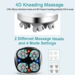 4D Electric Scalp Massager with Red & Blue Light Therapy - Image 7