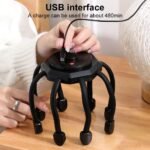 Electric Octopus Claw Scalp Massager for Stress Relief & Hair Stimulation - Image 2
