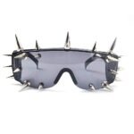 Chic Windproof Oversized Sunglasses - Unisex Futuristic Mirror Shades with UV Protection - Image 3
