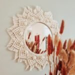 Bohemian Chic Round Macrame Wall Mirror - Image 2
