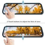 Rearview Mirror Dash Cam with Dual FHD Cameras and Night Vision - Image 4