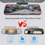 Rearview Mirror Dash Cam with Dual FHD Cameras and Night Vision - Image 6