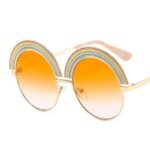 Rainbow Round Sunglasses – Polycarbonate Lenses, Alloy Frame, Unisex Style - Image 7