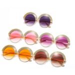 Rainbow Round Sunglasses – Polycarbonate Lenses, Alloy Frame, Unisex Style - Image 4