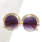 Rainbow Round Sunglasses – Polycarbonate Lenses, Alloy Frame, Unisex Style - Image 3