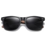 Classic Square Wooden Polarized Sunglasses for Men - Image 3