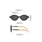 Stylish Retro Oval Sunglasses - Image 6