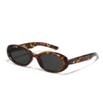 2023 Retro Chic Narrow Oval Sunglasses - Image 6