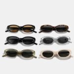 2023 Retro Chic Narrow Oval Sunglasses - Image 5