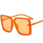 Fashion Green Oversized Square Sunglasses - UV400 Protective Beachwear Eyewear for Women - Image 7
