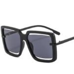 Fashion Green Oversized Square Sunglasses - UV400 Protective Beachwear Eyewear for Women - Image 4