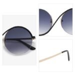 Chic Retro Round Gradient Sunglasses - UV400 Protection, Fashion Metal Frame Eyewear - Image 6