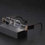 Unisex Punk Style Round Sunglasses with UV400 Protection - Image 5