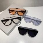 Trendy Half-Frame Oversized Sunglasses - Vintage Punk Style for Women and Men - Image 4